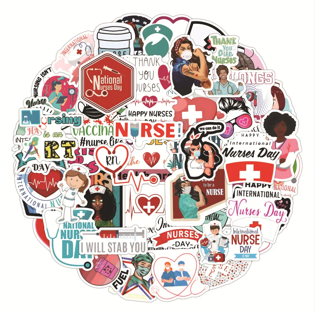 

Наклейки на ноутбук, багаж, автомобиль, 50 шт.