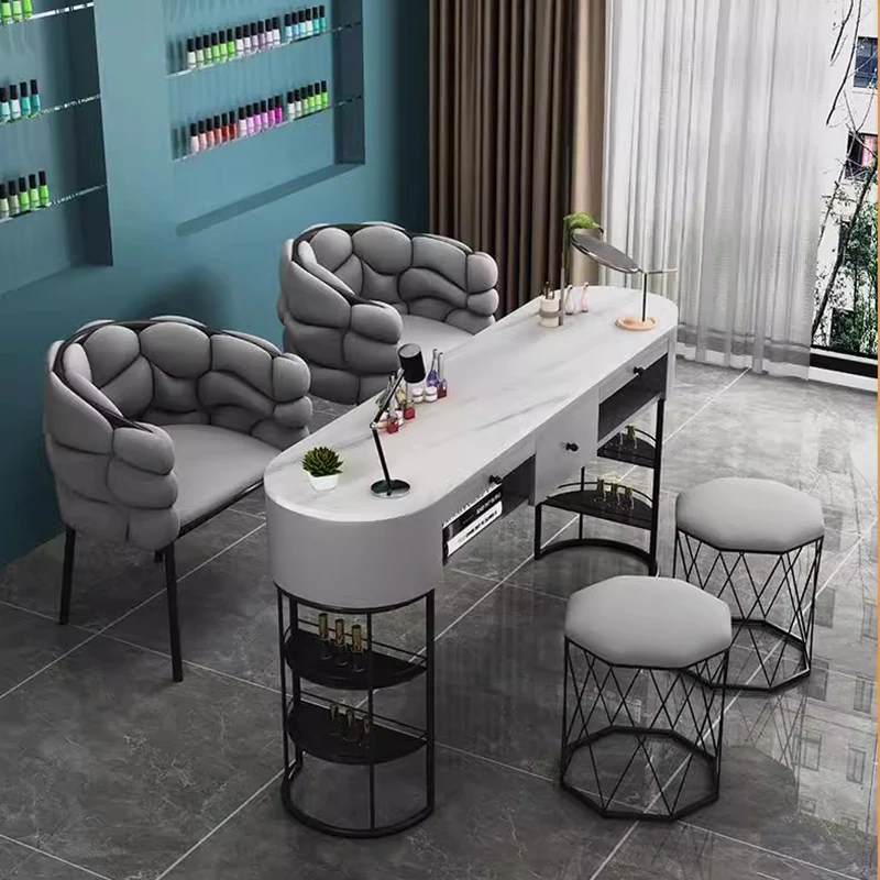 Kawaii рабочая станция органайзер для ногтей дизайн салон красоты маникюрный стол