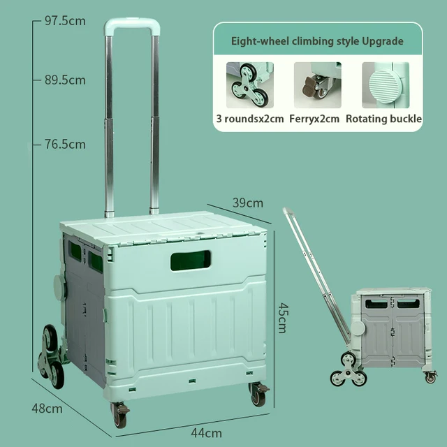 Складная корзина для продуктов и овощей портативные тележки с колесами - купить
