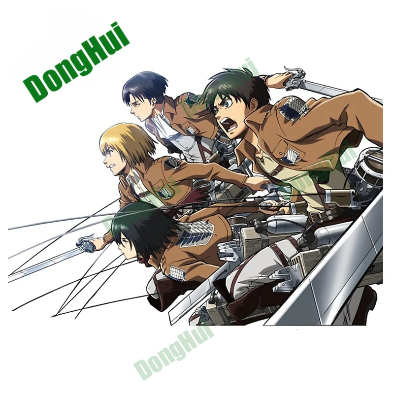 

Attack on Titan Character Combat Sortie Car Window Stickers Rear Windshield Helmet Tablet Camper Van Skateboard Decals
