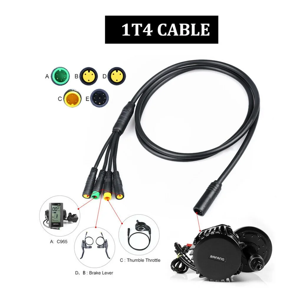 

1T4 Electric Bicycle Extension Cable For Bafang BBS01 BBS02 BBSHD Mid-drive Electric Bicycle Brake Extension Cable Kit