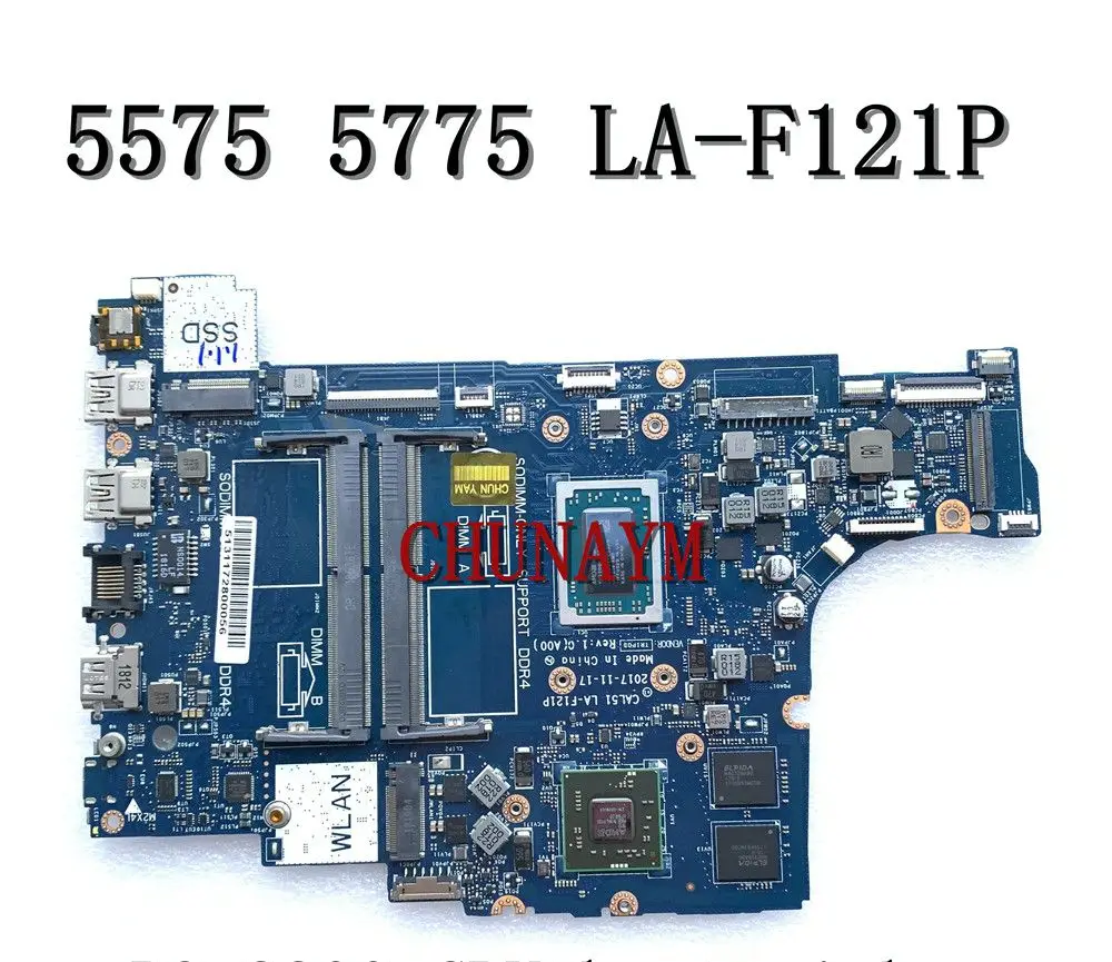 Восстановленный процессор R3 2200 для dell INSPIRON 15 5575 17 5775 материнская плата ноутбука