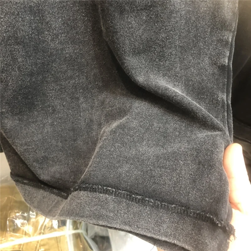 Футболка ASKYURSELF с коротким рукавом для мужчин и женщин тяжелая Ретро футболка