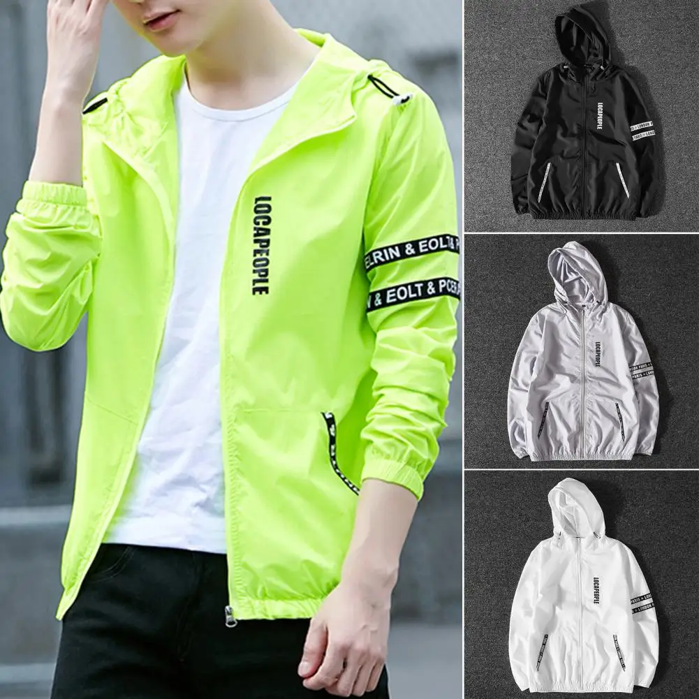 

Women Men Coat Letter Print Spring Coat Soft Sweat Absorption Soft Drawstring Spring Coat