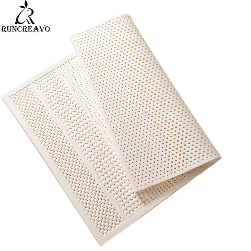 

100% Natural Latex Tatami Mattresses Massage Single Double Hotel Mattress Family Luxury Bed Mat King Queen Twin Full Size