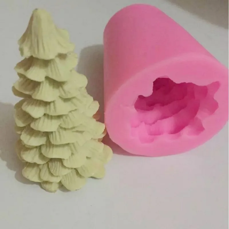 

Силиконовая форма для рождественской елки, форма для свечей, трехмерная Рождественская елка