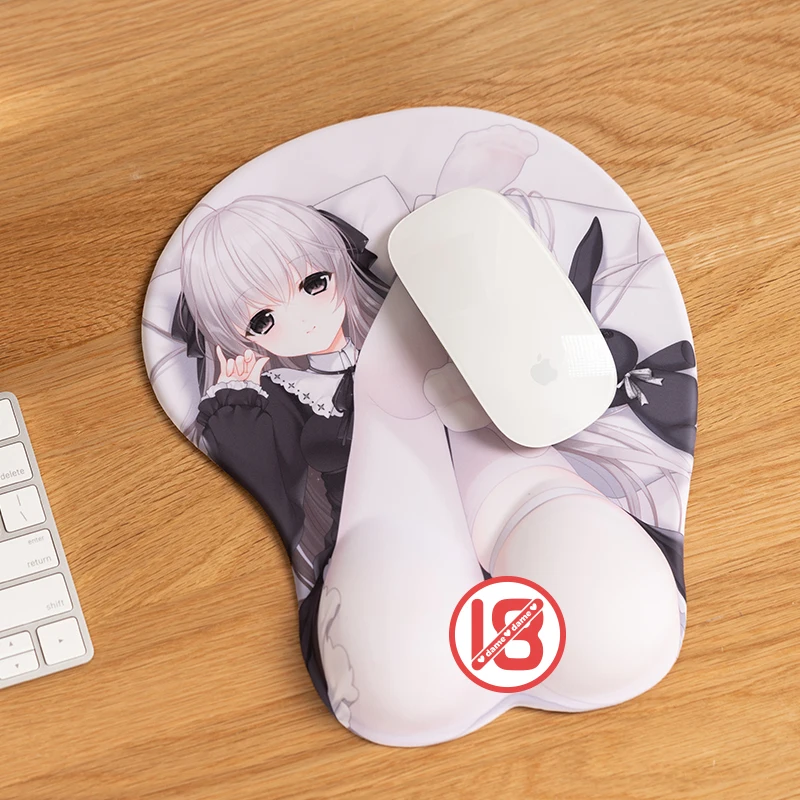 

Японский эргономичный 3D-коврик для мыши Yosuga No Sora, коврик для игр с сексуальными запястьями, для косплея Otaku, для ноутбука и ПК