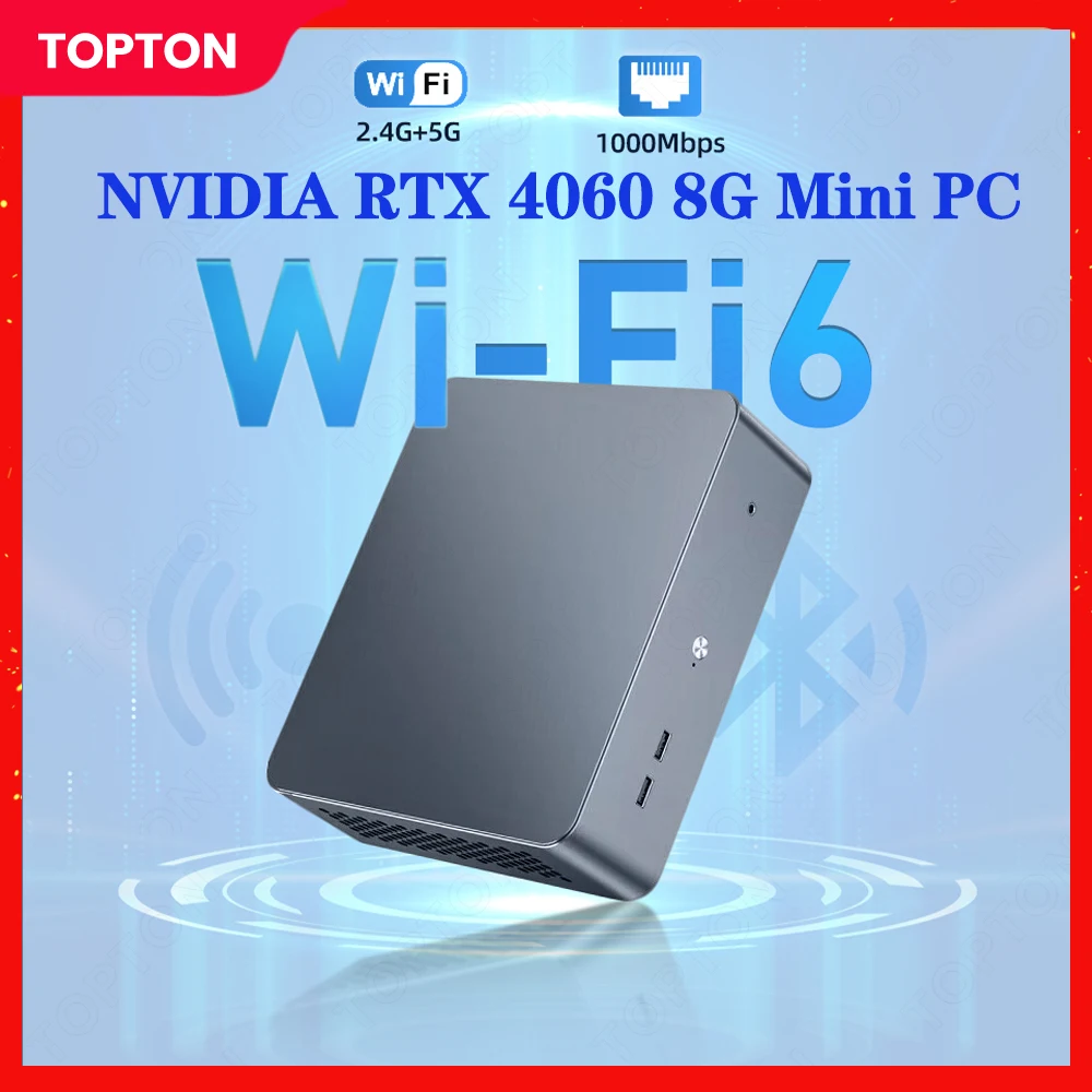 Игровой ПК Topton Intel i9 12900H i7 13620H NVIDIA GeForce RTX 4060 4050 Windows 11 настольный мини-компьютер NVME