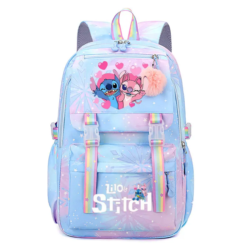 Фото Женские рюкзаки HotLilo и Stitch, женский рюкзак, дорожная сумка, рюкзаки, школьная сумка для девочек-подростков, сумка для книг, Mochila №2