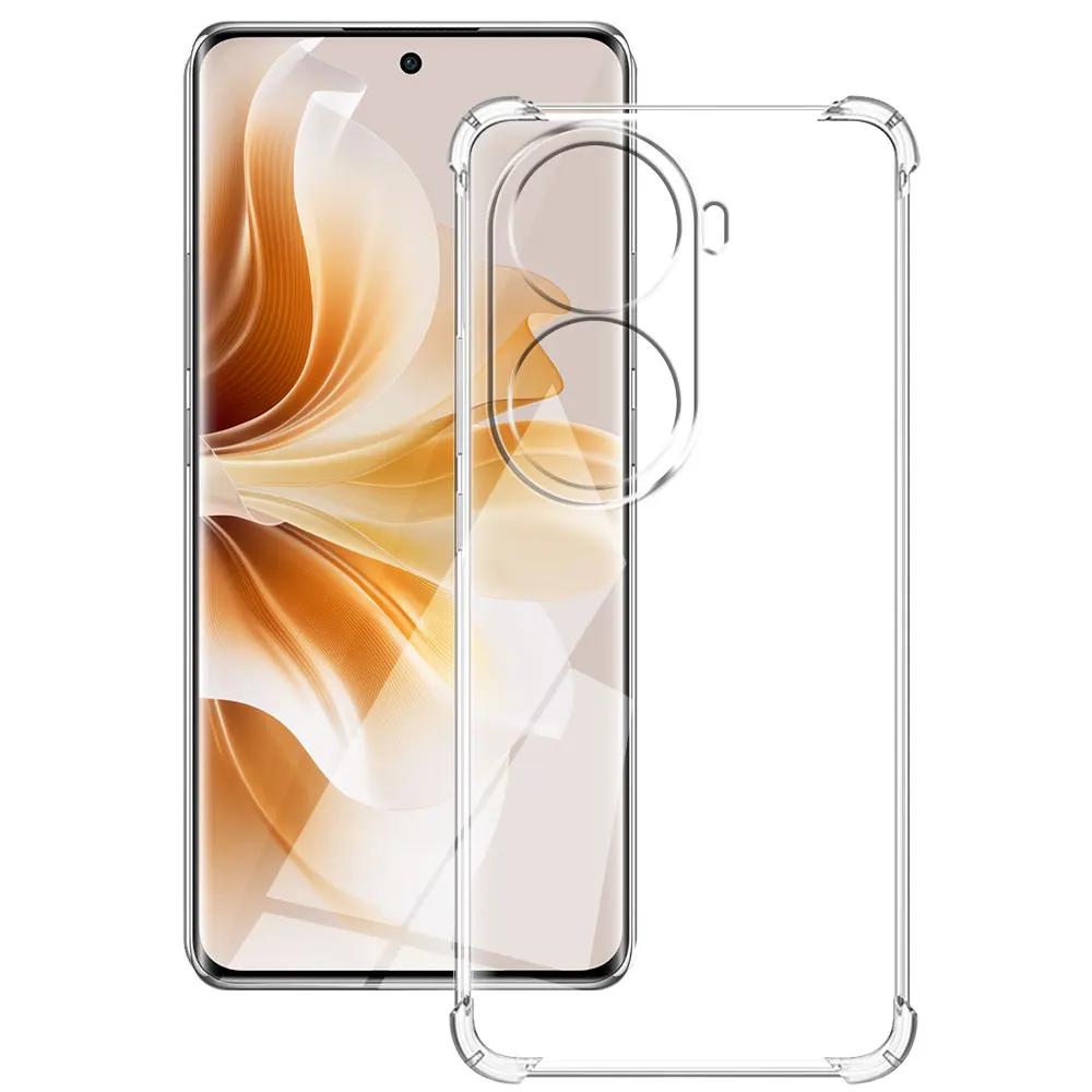 Прозрачный противоударный силиконовый мягкий защитный чехол для OPPO Reno11 Pro 5G CPH2607