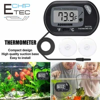 lcd digital thermometer hygrometer temperature humidity gauge with probe for vehicle reptile terrarium fish tank refrigerator
