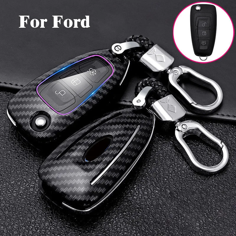 

ABS Car Key Case Cover Shell For Ford Transit Custom Focus Mondeo MK4 Tourneo C-Max S-Max Party ST Line Fiesta Ranger Galaxy