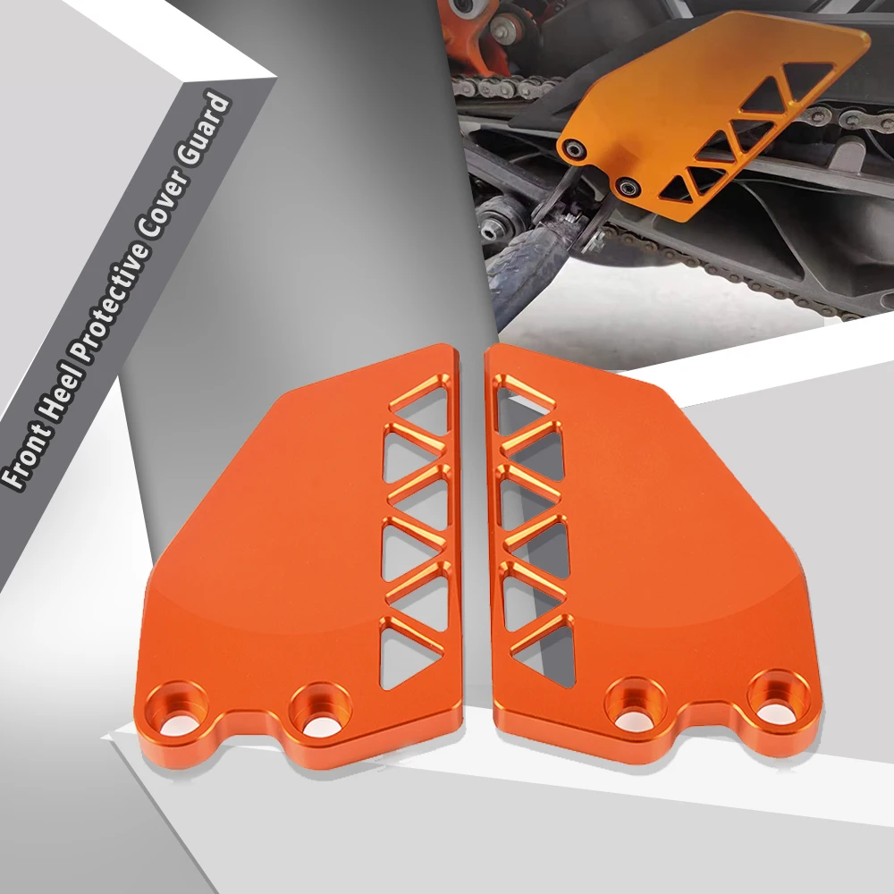 

Мотоциклетные аксессуары, алюминиевая передняя и задняя защитная крышка на пятке, защитные края стопы, мотоциклетные велосипеды для 125 250 390 2017 2018