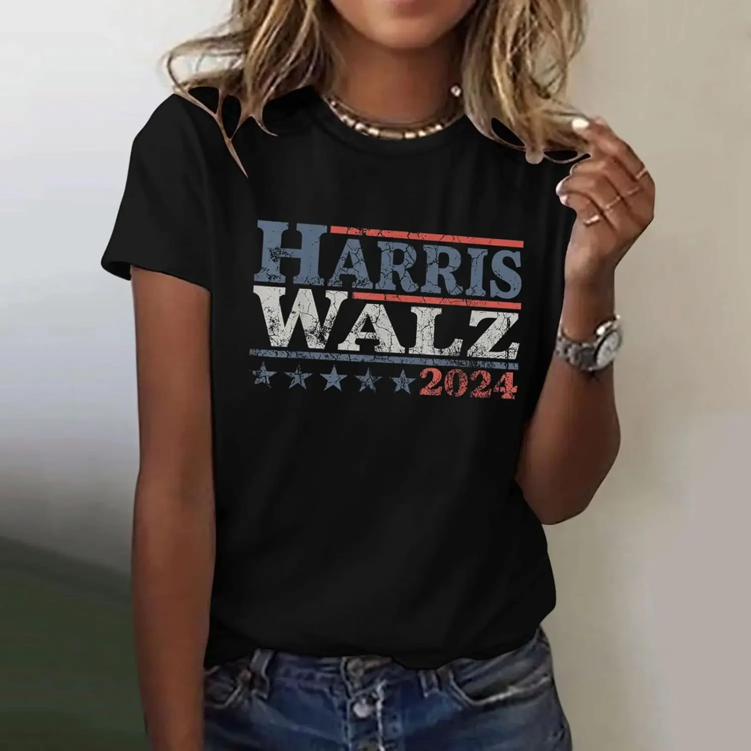 Футболка Харрис с надписью Кот забавная смешная футболка графическим принтом