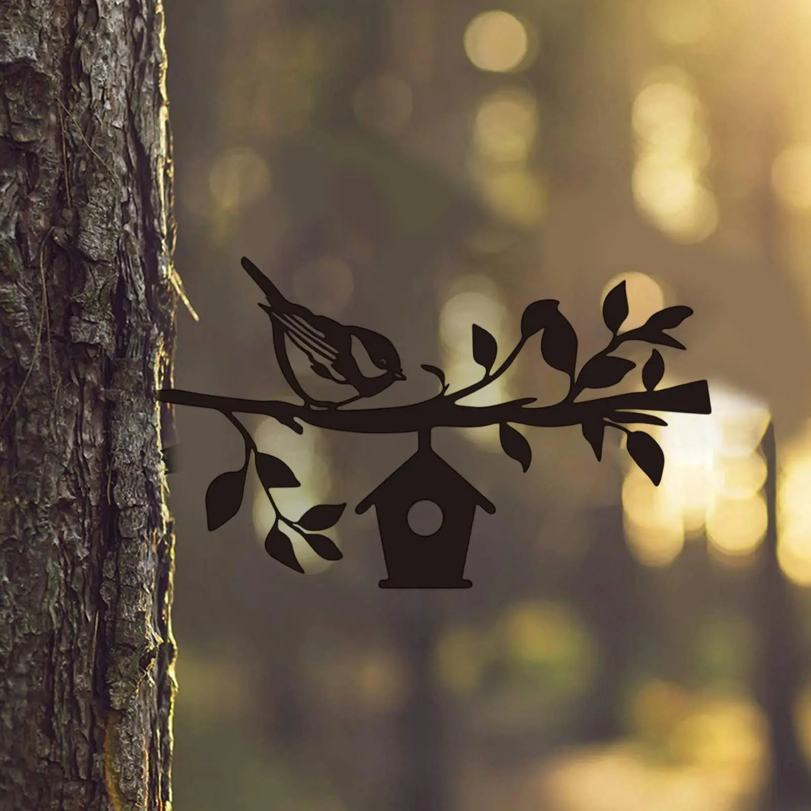 

Садовая фигурка Kesoto металлическая птица на ветке