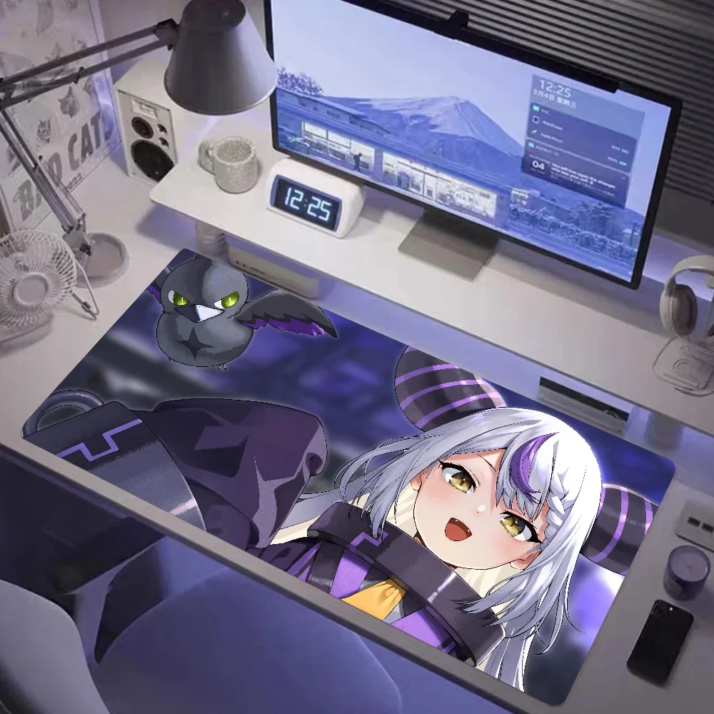 Аниме La + Darknesss VTuber Hololive XXL Игровой Коврик Для Мыши Косплей Настольный Аксессуары