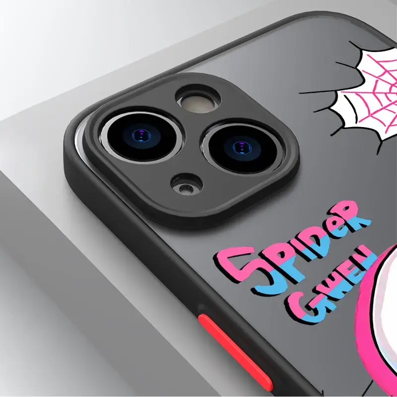 phone case for Xiaomi mi 14 13 11 lite 9t 10c 9a 12 10t pro 13c 11t Los casos matte frosted fundas Marvel Spider Man Gwen Love