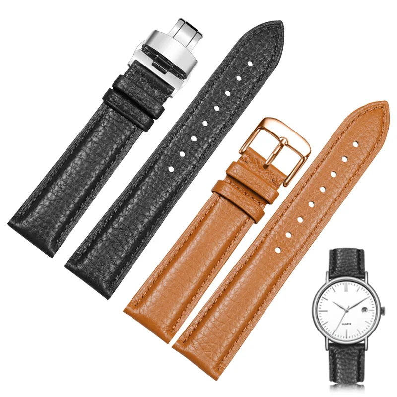 General Replacement Strap 12/13/14/15/16/17/18/19/20/21/22/23/24 mm Men And Women Leather Watchband