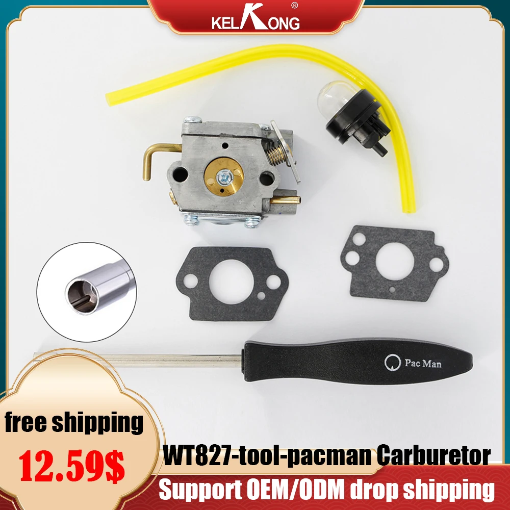 

KELKONG OEM FOR Walbro WT-827 / WT827 CARBURETOR Carb Ryobi & Ryan Trimmers Zama C1U-P10A C1U-P14A WT-454 WT-539 105R 132R