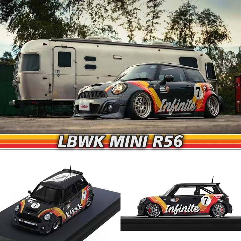 

SPACE 1:64 LBWK MINI R56 Thailand Custom Alloy Diecast Diorama Car Model Collection Miniature Carros Toys In Stock