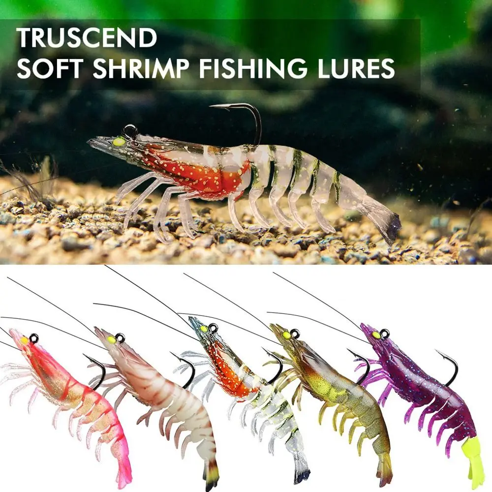 

1/3/6 шт. Люминесцентная креативная биомагнитная плоская когтевая/Классическая Морская рыбалка, креветки, искусственная приманка, крючок, червь, силикон