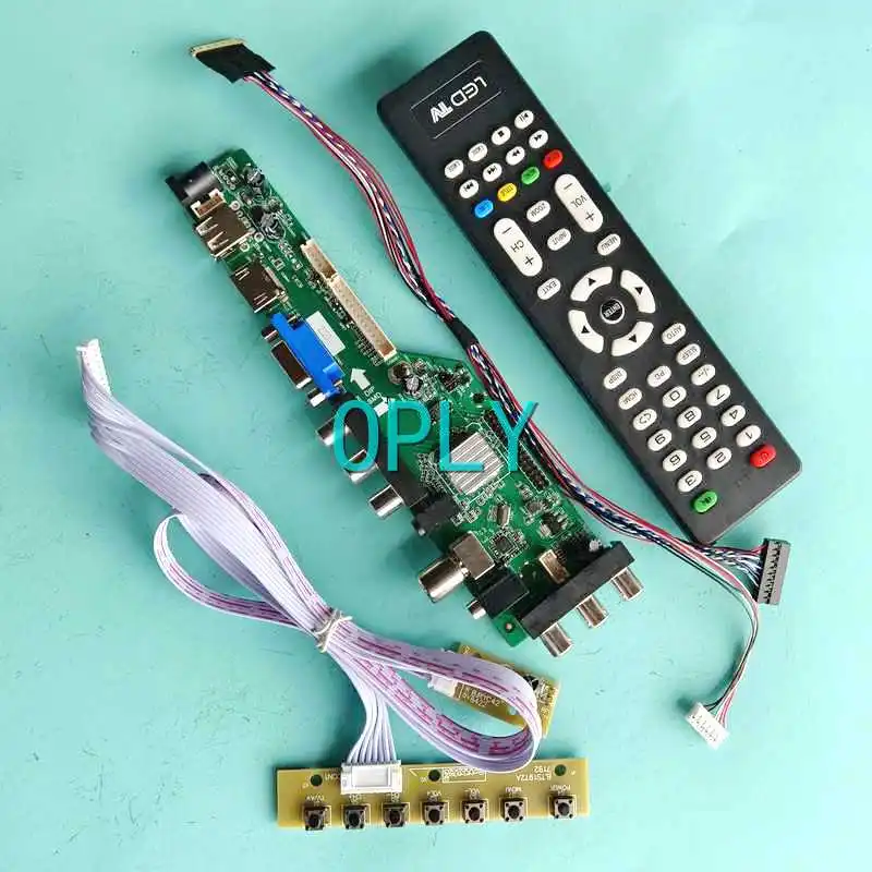 

DVB Digital LCD Monitor Controller Board Fit LTN133AT23 LTN133AT27 AV RF USB 13.3" 1366*768 VGA HDMI-Compatible 40 Pin LVDS Kit