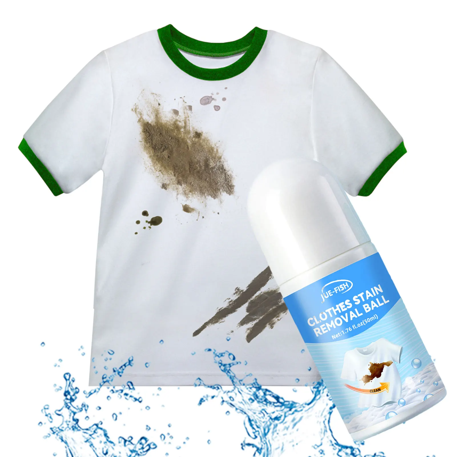 

Средство для удаления пятен на одежде портативный мгновенный дизайн с бусинами, нестираемое аварийное удаление пятен от масляных пятен