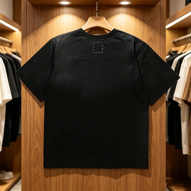 Фото Футболка Visvim Stitch Box Label 26SS, Япония, унисекс, высокое качество, простой принт, короткий рукав, свободный крой, топ, футболка №2