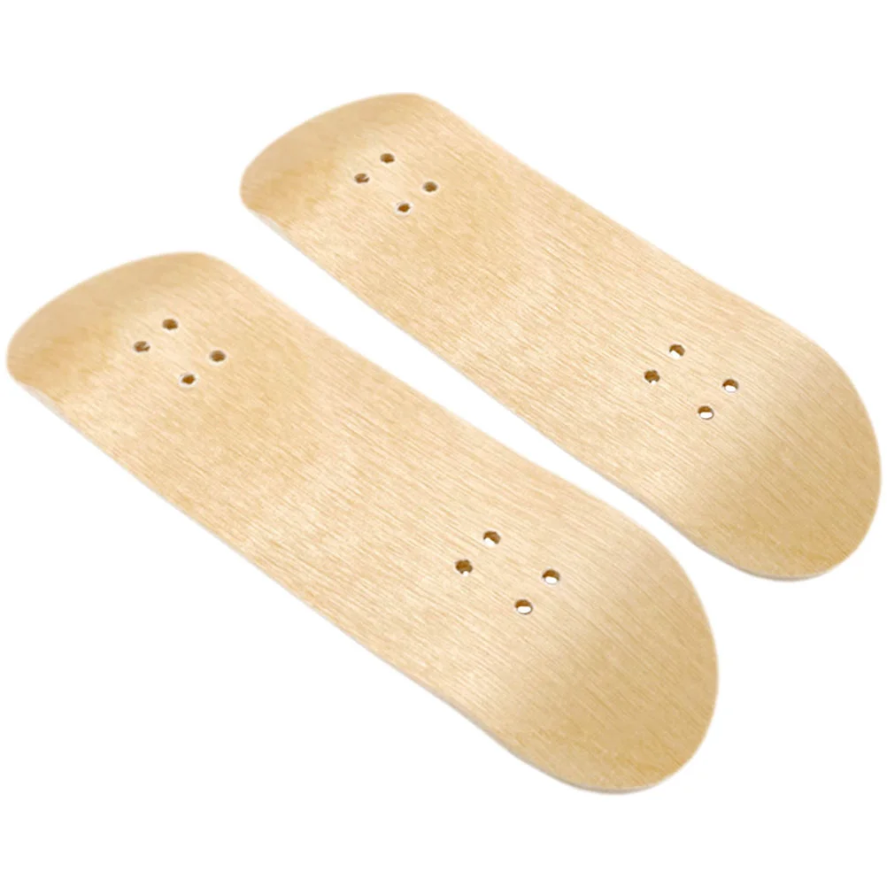 

2 Pcs Mini Skateboards Wooden Fingerboard Decks DIY Tool Sports Accessory Fingerboards