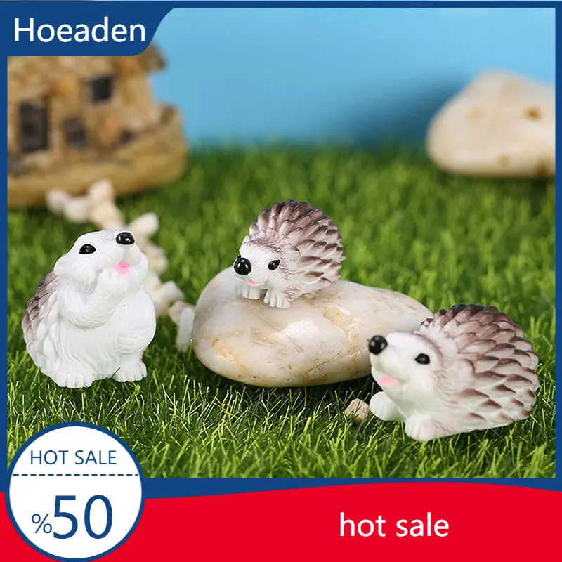 

DIY Hedgehog Fairy Garden Ornament Decor Pot Craft Dollhouse Accessorie