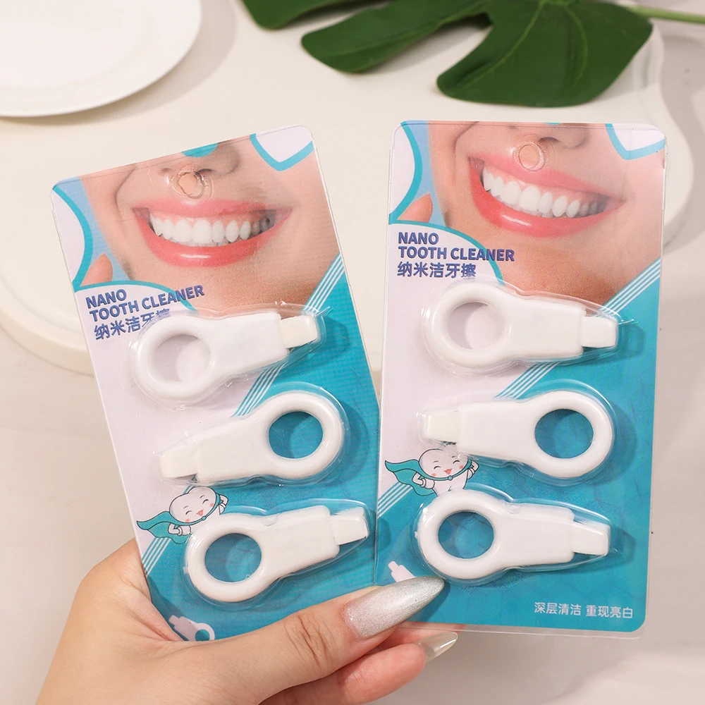 3/30 шт. отбеливающий очиститель зубов нано-губчатая головка полоски для чистки