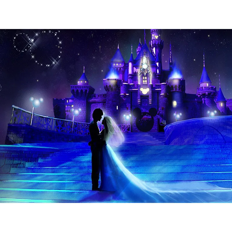 

Full Square drill 5D DIY Diamond embroidery Couple in the castle Diamond Painting Cross Stitch Rhinestone Mosaic decor
