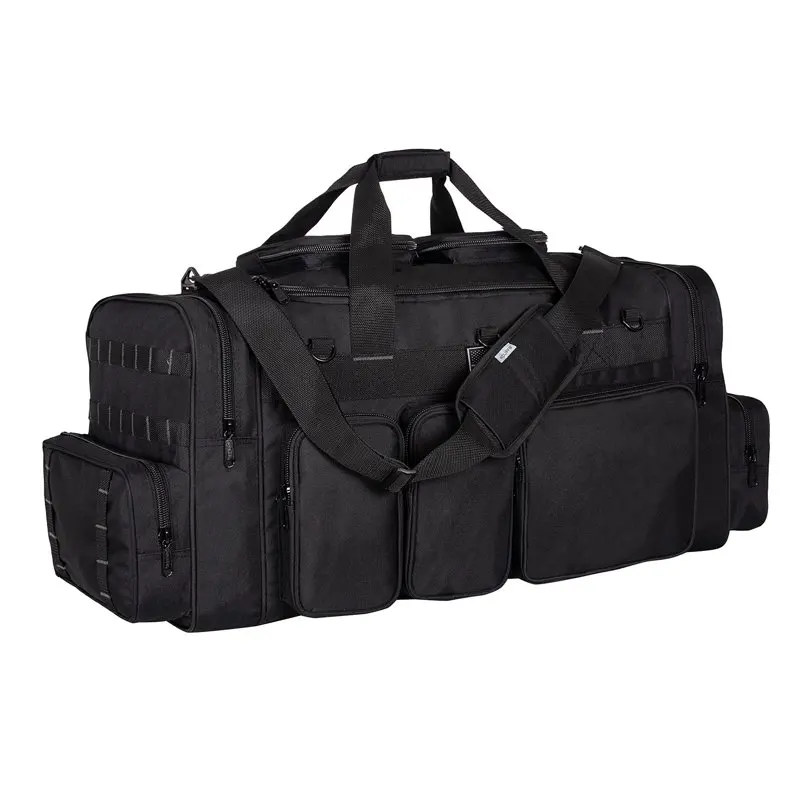 30 inch Tactical Duffel, Military Gun Range Travel Gym Bags Black