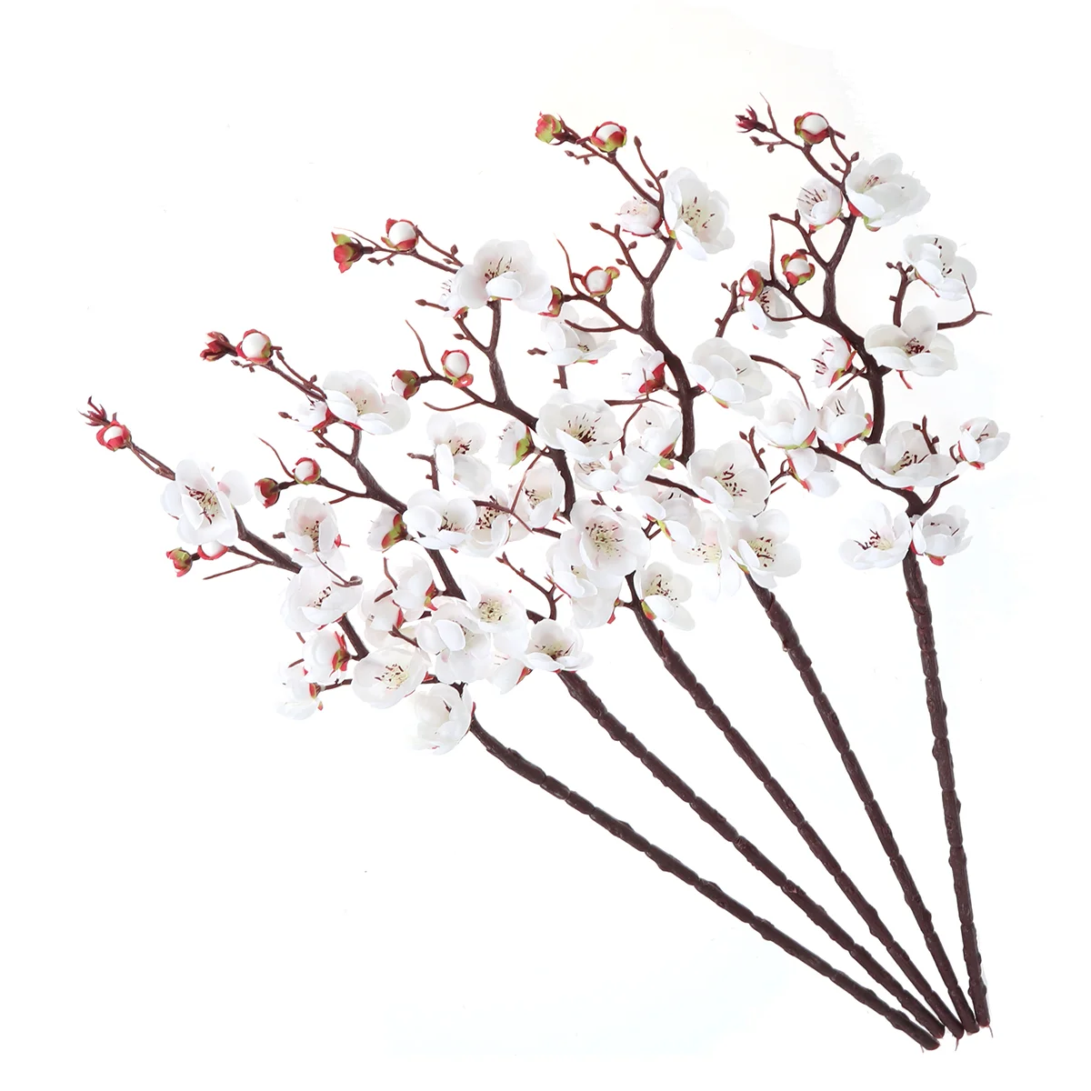 

Artificial Plum Flower Flowers Fake Stems Branches Wedding Faux Picks Silk Pick Centerpieces Peach Branch Party Bouquet
