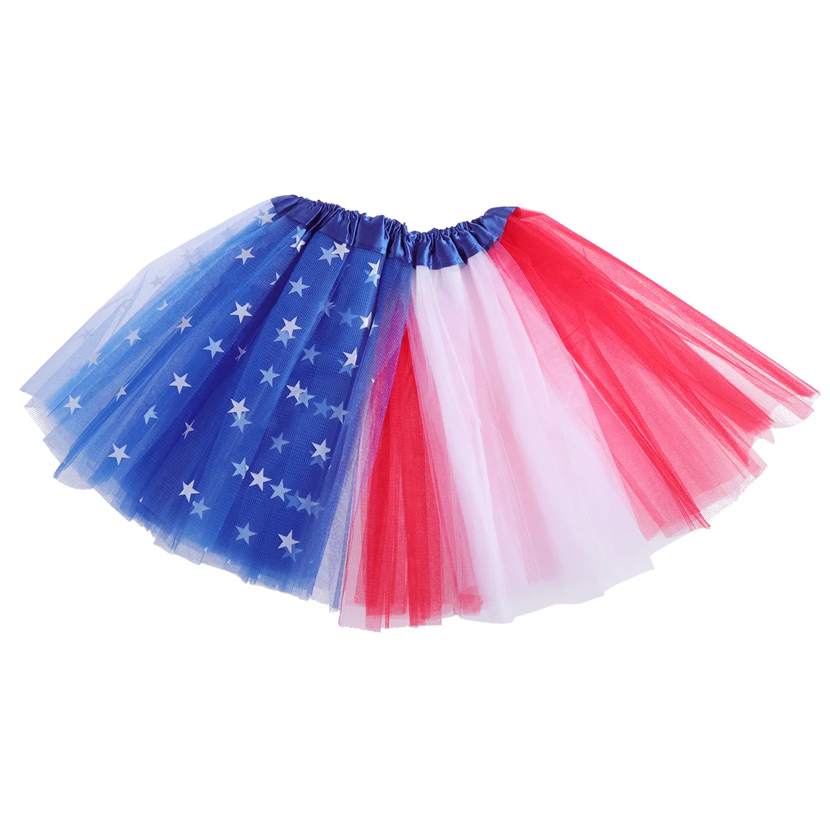 

Skirt Tutu Flag Dress Kids 4Th July Girls Costume American Patriotic Bubble Puffy Us Usa Printed Girl Party Ballet Clothes