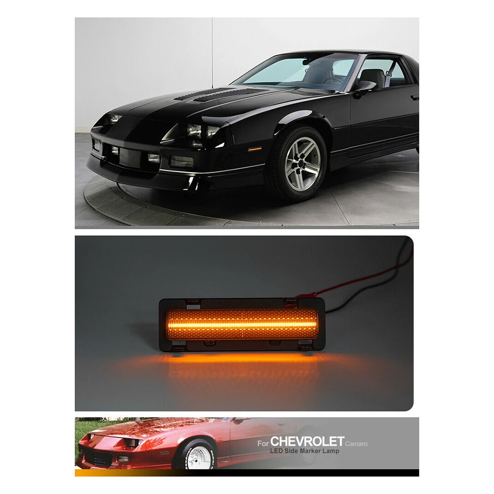 

Светодиодные Габаритные огни для бокового бампера Chevy Pontiac Firebird 1982-92, 2 шт.