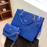 veryme 2022fashion woven bag luxury designer handbag large capacity shoulder lady pu leather totes quality female crossbody pack