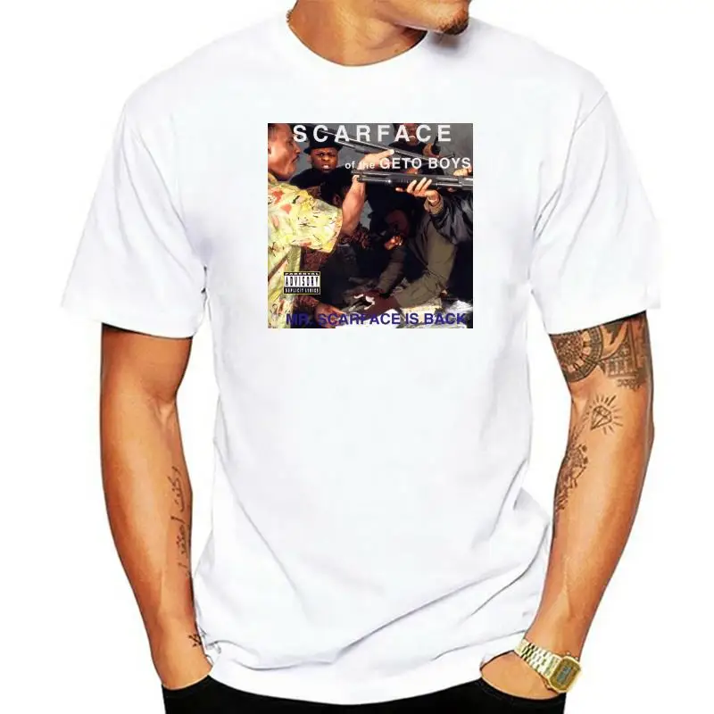 

Новинка, Мужская футболка в стиле «хип-хоп» с надписью «Mr Scarface Is Back» в стиле 90-х годов, размеры детской одежды, футболка унисекс для мужчин и женщин