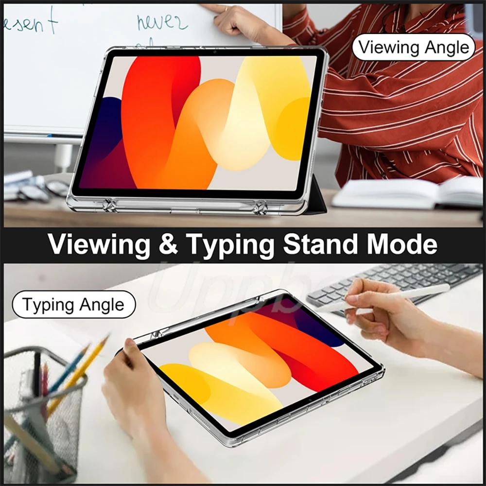 Чехол для планшета Xiaomi Pad 8, 8 Pro, 7, 7 Pro, 6, 6 Pro, 5, 5 Pro, Pad 2, 2026 Pro, 12.1, Pad SE, 11, 8.7, PocoPad 12.1 с функцией автоматического сна (Auto Sleep) (art.: 3920db6ef45e5) - 3920db6ef45e5