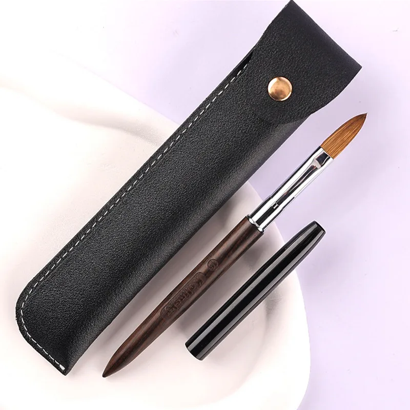 

1Pc Kolinsky Nail Art Brush Acrylic UV Gel Extension Pen Nail Polish Painting Drawing Brush Nail Art Brush for Manicure Tool