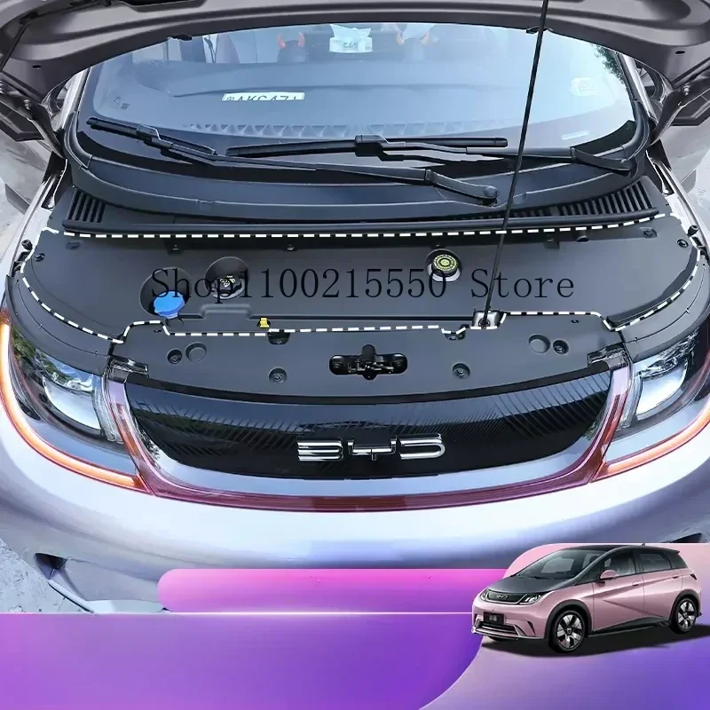 Для BYD Dolphin EA1 2021-2023 крышка капота двигателя запчасти для модификации крышки фары