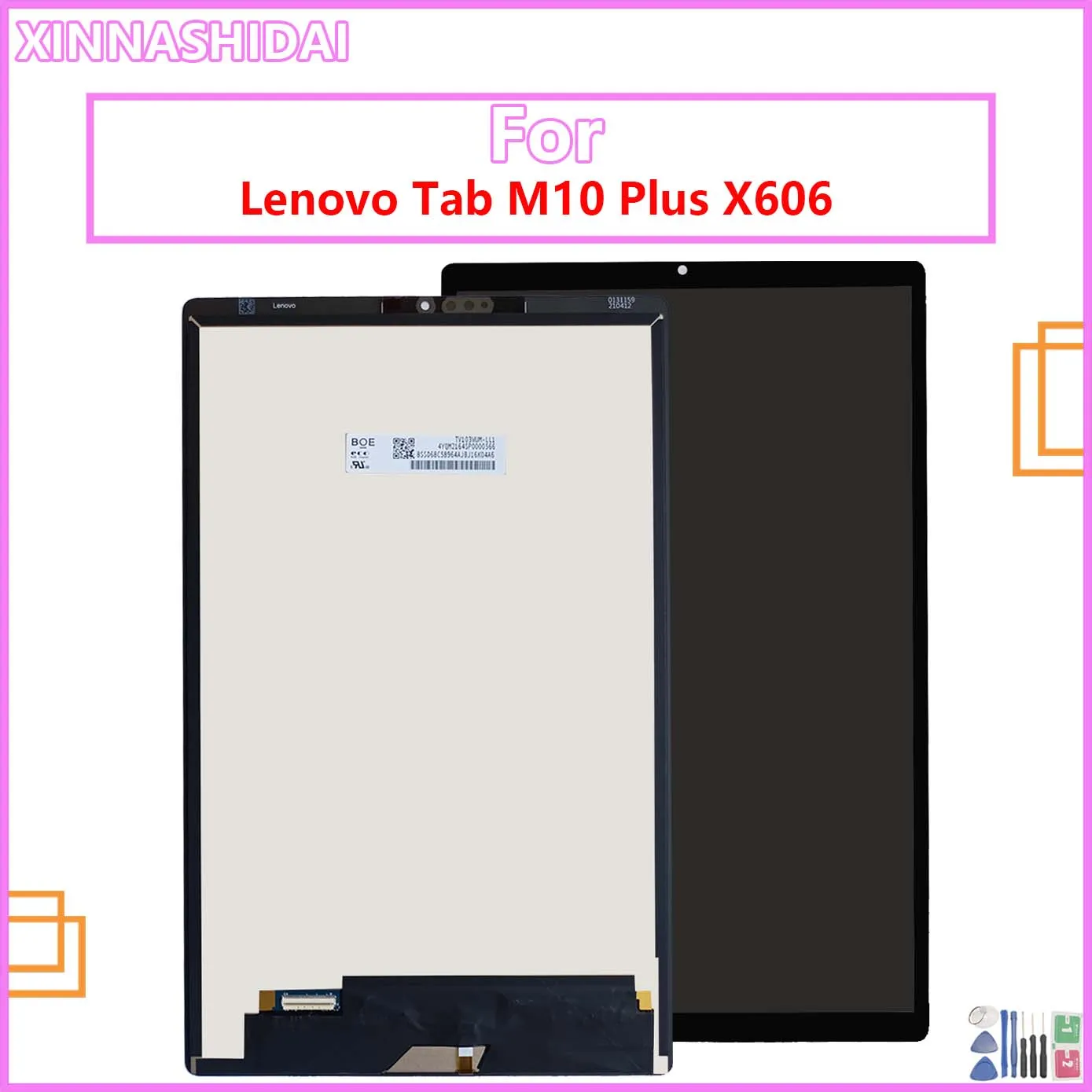 

10,3 дюймов для Lenovo Tab M10 Plus TB-X606F TB-X606X X606 ЖК-дисплей сенсорный экран дигитайзер в сборе Замена