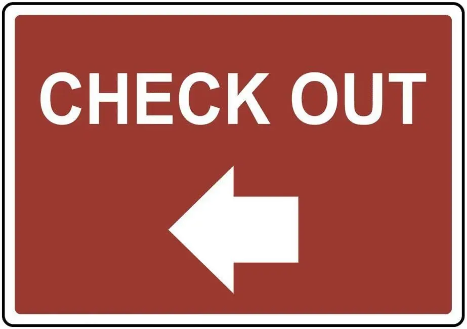 Выпуск (С левым стрелом) Sgn Sfety 8x12 Tn Sgns Rod Street Outdoor Decor Cuton Decortve от PBoe