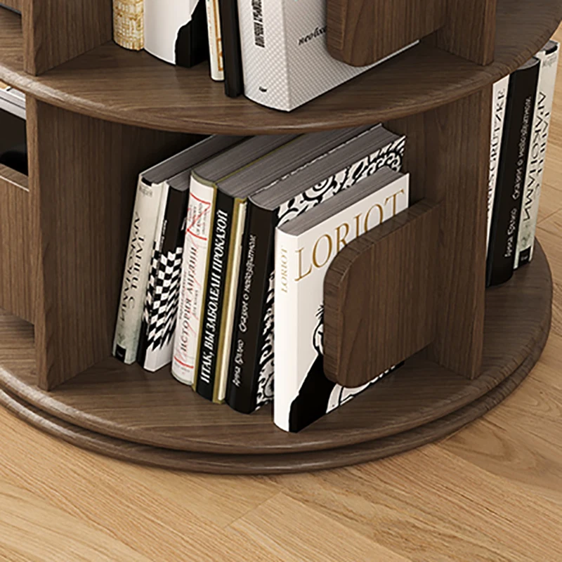 Полка для хранения книг вращающийся органайзер спальни мобильная книжная полка