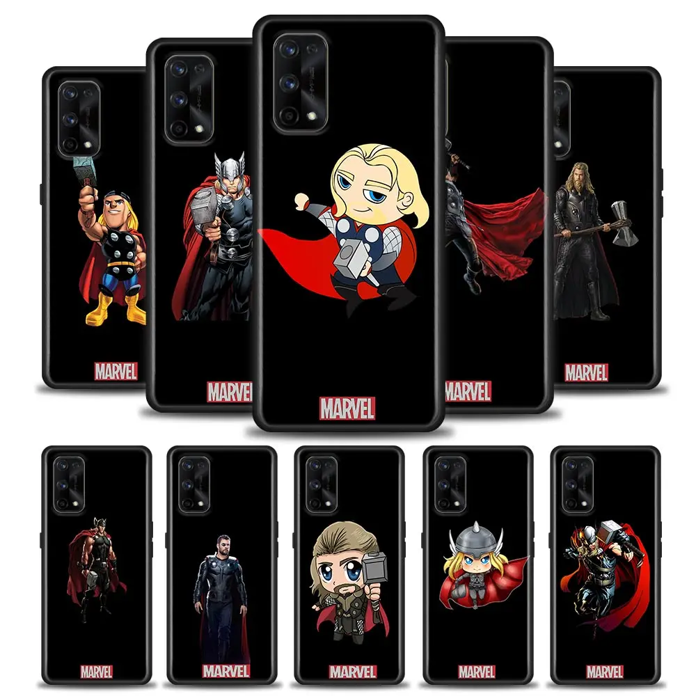 

Marvel Heros Thor Phone Case for Realme 5 6 7 7i 8 8i 9i 9 XT GT GT2 C17 Pro 5G SE Master Neo2 Soft Silicone Case