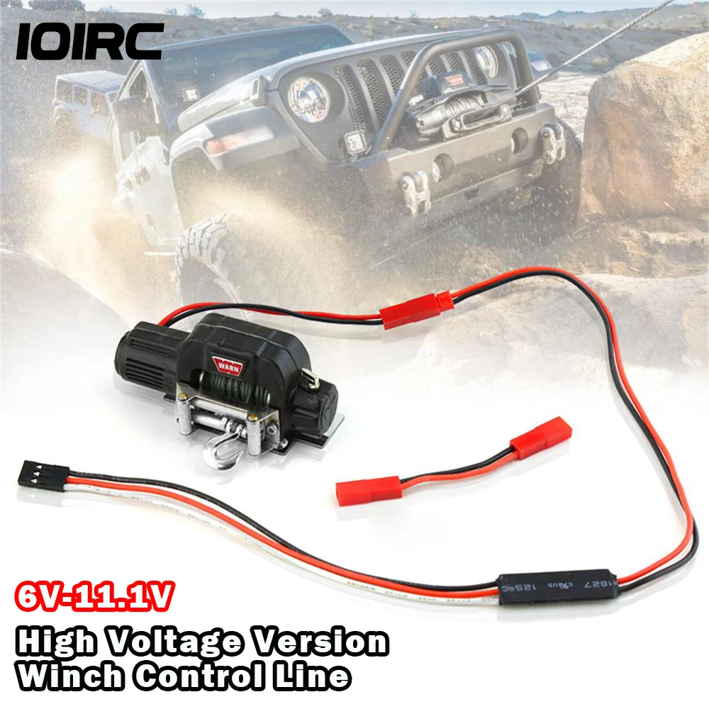 

Winch Control Line 6V-11.1V Panel Remote Controller Receiver Cable for 1/10 RC Crawler Car Axial SCX10 Traxxas TRX4 Tamiya
