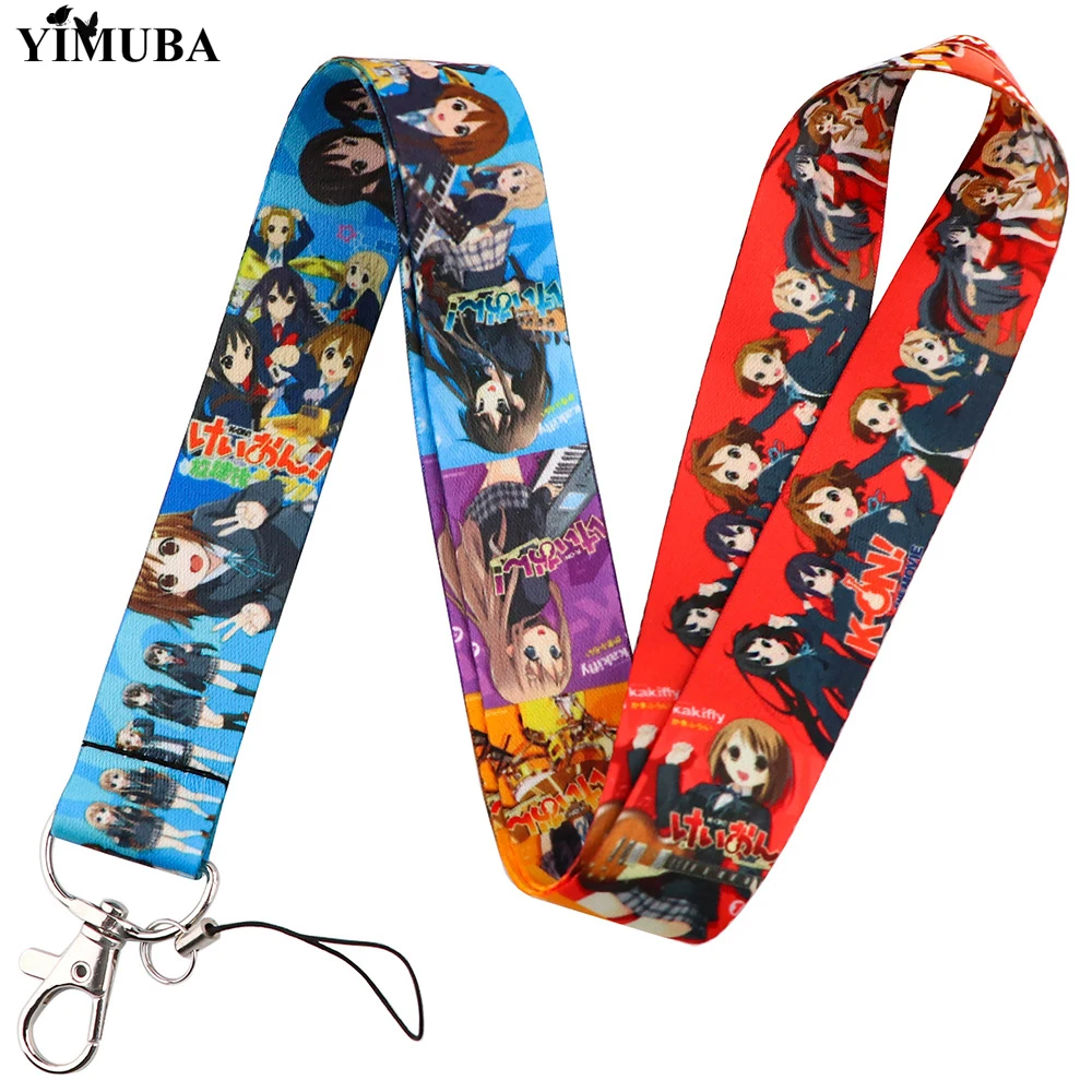 K-ON! Key Lanyards USB Badge Holder Hirasawa Yui Nakano Azusa Akiyama Mio Tainaka Ritsu Kotobuki Tsumugi Group Straps Keychain |