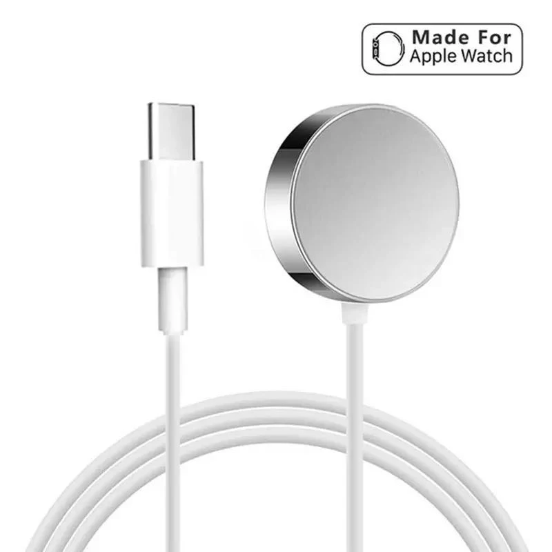 New Type C Metal Magnetic Wireless Charger for Apple Watch Series 7 6 5 4 3 2 SE Applewatch USB C Quick Charging Cord Dock Cable