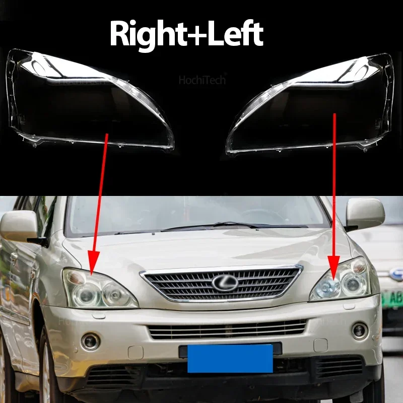 

2 шт./2 пары автомобильных фар для Lexus RX XU30 RX300 RX330 RX350 RX400h 2003-09, абажур, яркий корпус, крышки линз для фар