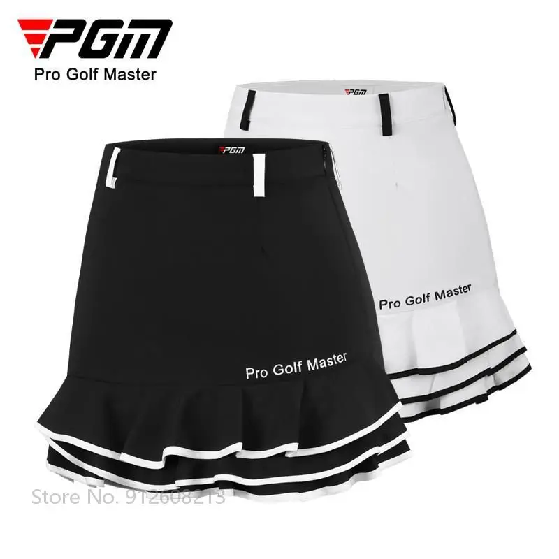 

PGM Ladies Fishtail Skirts Women High Waist Elegant Golf Pleated Skirt Girl Anti-exposure Dry Fit Golf Short Skort Pencil Skorts
